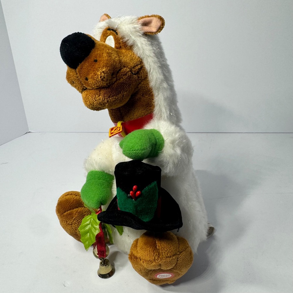 VTG Scooby-Doo Gemmy Christmas Plush Polar Bear Costume Animated Holiday Toy 8"